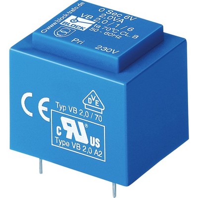 BLOCK VB 2,8/1/6 Printtransformator 1 x 230 V 1 x 6 V/AC 2.80 VA 466 mA