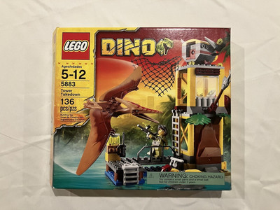 USED - LEGO Dino Tower Takedown (5883) - COMPLETE SET W/BOX & MANUAL