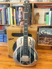 1930s National Silvo Electric Hawaiian Guitar - Lap Steel Art Deco Hollow Metal