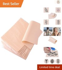 High-Quality 10pcs Double-Sided Tattoo Practice Skins - Ideal for Eyebrow Art