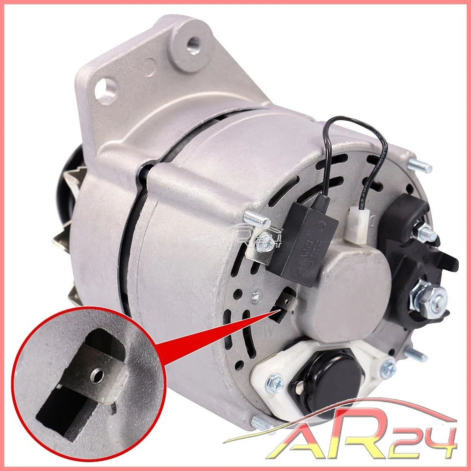 ALTERNADOR POR VW CADDY 1 I 1985-92 JETTA 2 II 84-91 GOLF 1 I 2 II 1.6-1.8 65A - Imagen 3 de 4