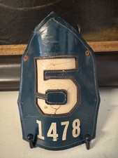 Vintage Leather Fire Helmet Front Cairns FDNY Rescue 5 Staten Island