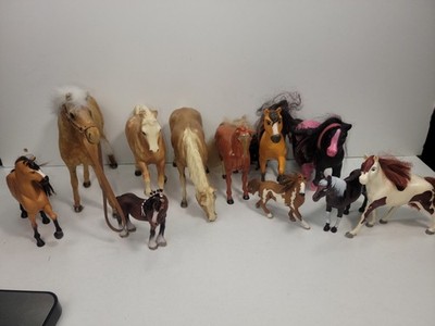 Toy Horse Lot Large - Several Different Styles, Sizes And Brands Vintage To Now