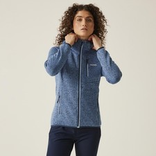 Image of Regatta Newhill Full Zip Hooded Warm Winter Walking Fleece Jacket