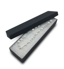 JPI DISPLAY 82 Cotton Filled Boxes, 8 L X 2 W, Matte Black, 100 Count