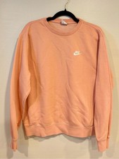 Nike Sportswear Club Fleece Crewneck Oversized Sweatshirt  Peach Women  s Medium