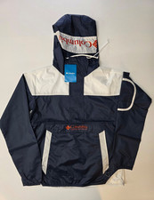 Columbia Challenger Windbreaker Jacket Womens Medium Hooded Packable NWT XK0490