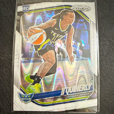 Panini 2025 Prizm WNBA JJ Quinerly #95 White Seismic Prizm RC Dallas Wings