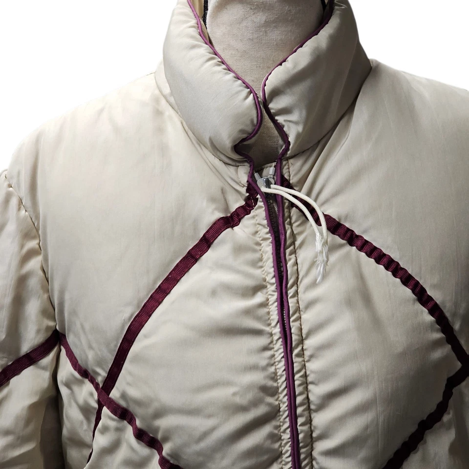 Vtg Bill Blass Quilted Puffer Coat Sz 8 Thick European Down Outdoor Quit Luxury  - Image 2 of 4
