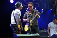 Bruce Springsteen performs with Brian Fallon of The Gaslight Anthe- Old Photo 15