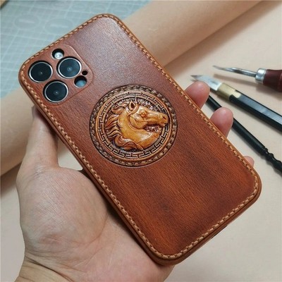 3D Pferd Design Leder Stempel Messing Prägeform Handarbeit DIY Leder Handarbeit