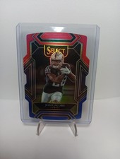 2021 Panini Select - Club Level Josh Jacobs #221 Red & Blue Prizm Die-Cut