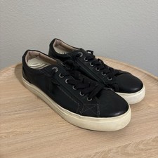 Taos Shoes Womens 9 Black Plim Soul Lux Sneaker Leather Casual Comfort PLX139