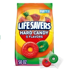 Hard Candy Bag 5 Flavors, Hard Candy Individually Wrapped for Goodie Bags, Ro...