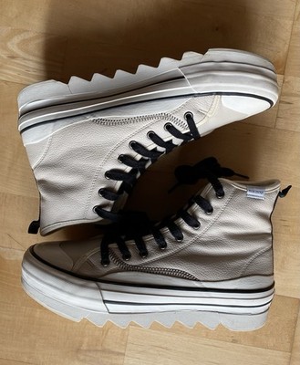 Sneaker High  Moa Master of Arts, warm gefüttert, beiges Leder Gr.41 Wie Neu TOP