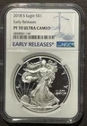 2018-S $1 SILVER AMERICAN EAGLE NGC PF70 Early Releases : 07266