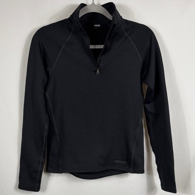Marker Black Protective 1/4 Zip Snow Apparel Base Layer. Womens Size S. stretchy
