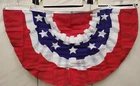 1/2 Circle American Pleated Fan Flag 3 x 5 Ft. (00)