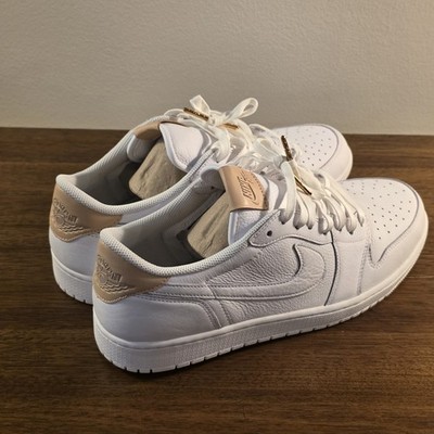 Size 13 - Air Jordan 1 Retro OG Premium Low White Tan for sale