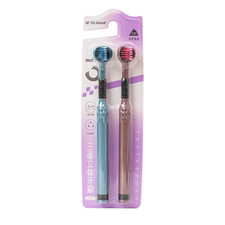 Soft Bristle 3D Triple Head Toothbrush for Adults with Tongue Scraper Home Care