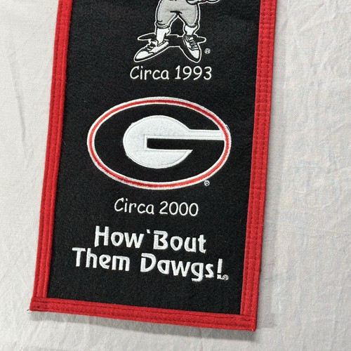 NEU Georgia Bulldogs UGA Heritage Banner bestickt Wollfilz lizenzierter Wimpel - Bild 5 von 8