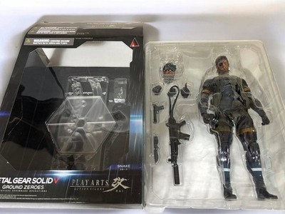 Play Arts Kai Metal Gear Solid V Ground Zeroes Snake Metallic Ver Bandai From JP