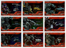 Transformers movie (2007) complete set of 10 Foil insert / chase cards by Topps