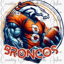 Sublimation Print Broncos Football Ready To Press Paper Ink Heat Transfer