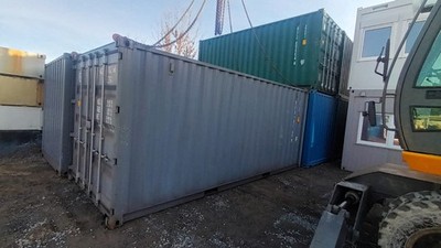 20 ft  DC Seecontainer  NEU One-Way RAL 7012 Basaltgrau