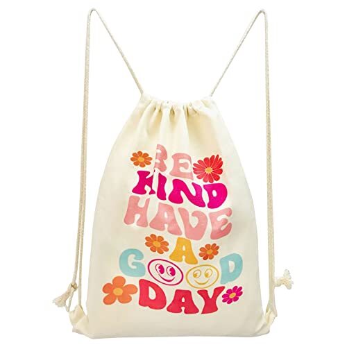 Drawstring Backpack Aesthetic Drawstring Backpack for Women Drawstring Be Kind