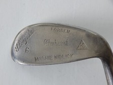 ANTIQUE KILTY KERSTEN CO. Staynles Wood Shaft Mashie Niblick Golf Club