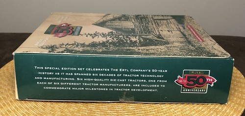 ERTL 50th Anniversary 6 Piece TRACTOR SET 1945-1995 Special Edition NEW Die-Cast - Picture 3 of 11