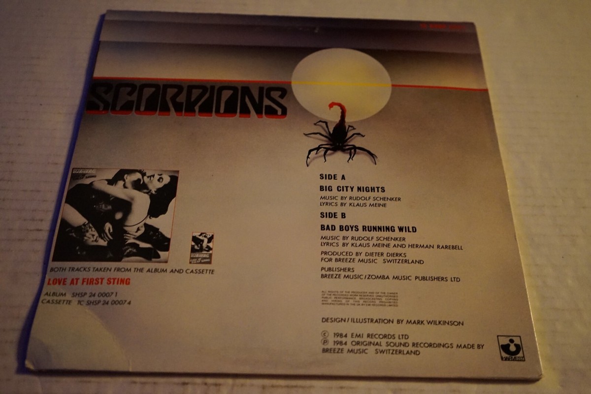 ラルク　缶バッチ　BIG CITY NIGHTS ROUND AROUND 96 Scorpions - Big City Nights - the Vinyl Underground