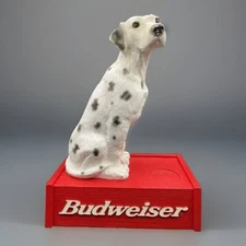 Budweiser Dalmatian 2000 Bar Bottle Display Plastic/Resin Moldrite 15.5” RARE