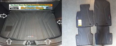 Mazda CX-3 Rear Rubber Cargo Tray and a Set of 4 All Weather Floor Mats