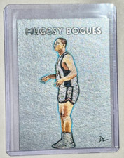 Muggsy Bogues Platinum Plated Edition Artist Signed 