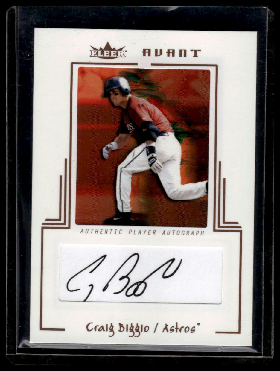 2003 Fleer Avant AUTO Copper Craig Biggio #/150