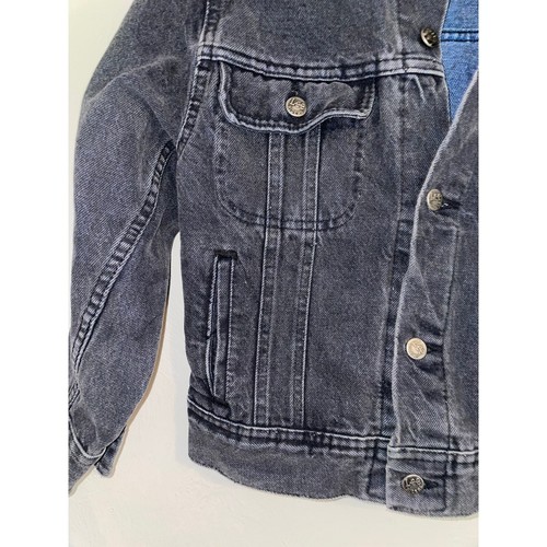 Vintage Lee Jeans Junk On Jeans Denim Jacket Gray Children youth Kid's M Medium - Picture 4 of 10