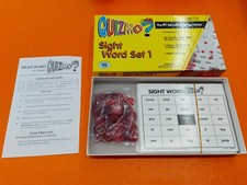                 INCOMPLETE Quizmo Sight Word Set 1 Educational Bingo Game Age 5-9