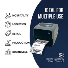Expertly Restored Zebra ZD420 Direct Thermal Transfer Label Printer BT WiFi