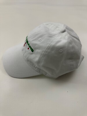 Denim Tears 1619 Logo Embroidered Graphic White Baseball Cap Hat