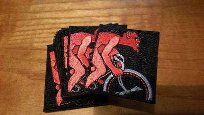 #ad #ad Vintage design Fedia classic bicycle cycling Red Devil ONE embroidered patch $6.00