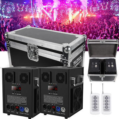 2Stk Cold Spark Machine Funkenmaschine Sparkular DMX DJ Hochzeit mit Flight Case