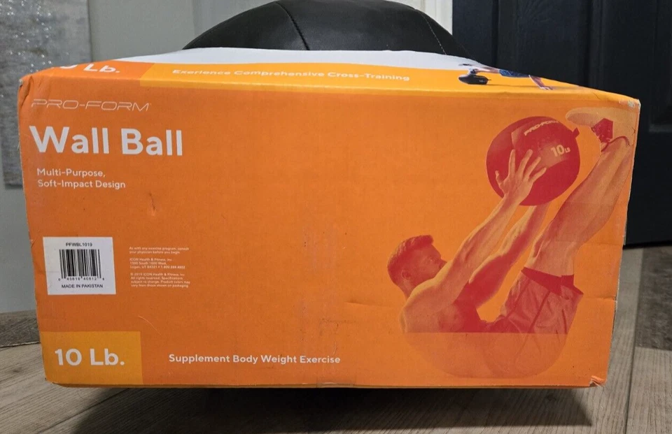 Pro-Form 10 Lb. Wall Ball Multi-Function, Soft-Impact Design - Image 4 of 4