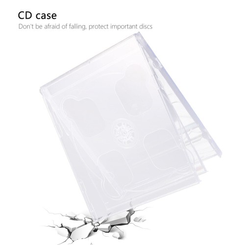 5 Pcs Standard Jewel Cases Cd/dvd Storage Case Plastic Clear Jewel Cases - Afbeelding 5 van 12