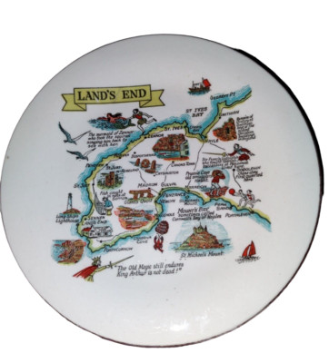 Vintage Land's End The Old Magic Still Endures King Arthur Is Not Dead Plate