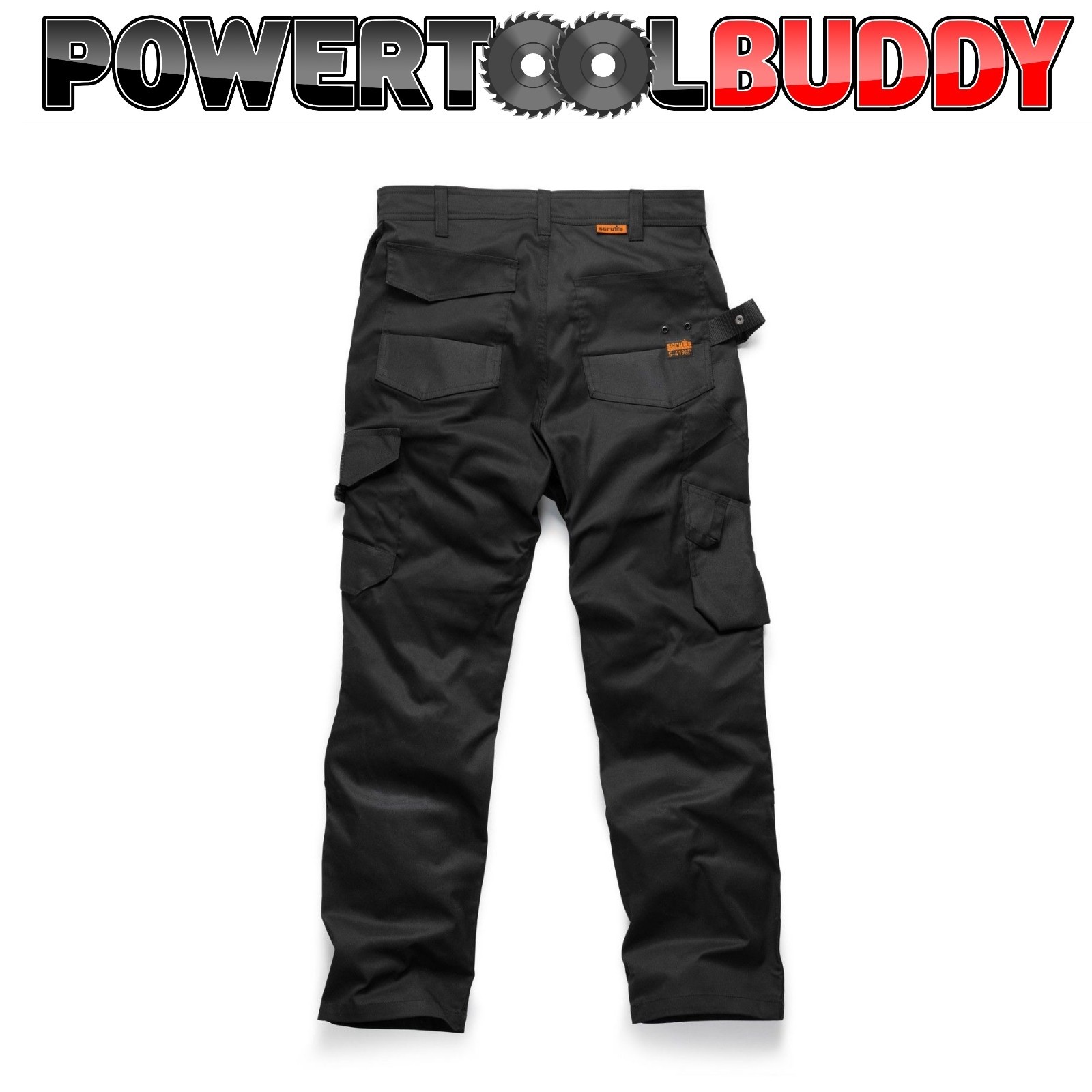 Scruffs Trade Flex Work Trousers Black Various Sizes Slim Fit Stretch