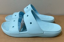 Crocs Men s Sz 13 Iconic Comfort 206761-411 Blue Cushioned Slip-On Sandals / New