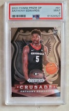 🔥2020 Panini Prizm DP NBA Basketball #81 Anthony Edwards Crusade RC PSA 9 🔥📈