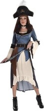Posh Pirate Caribbean Wench Suit Yourself Fancy Dress Up Halloween Adult Costume